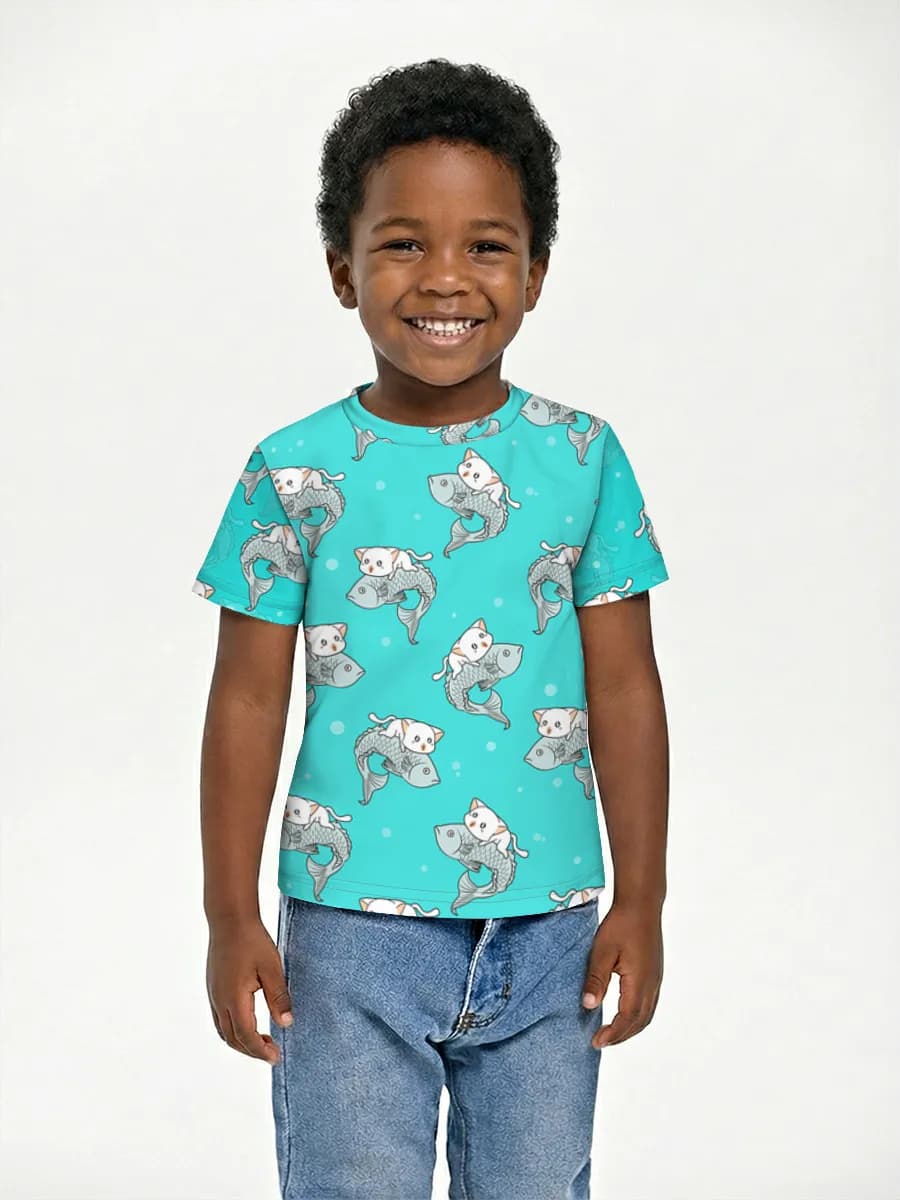 Children's cotton T-shirt (for boys. Copy)
