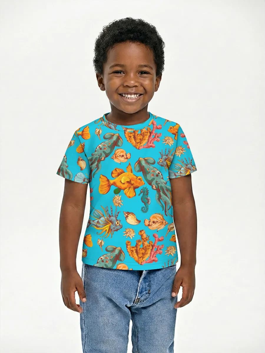 Children's cotton T-shirt (for boys. Copy)