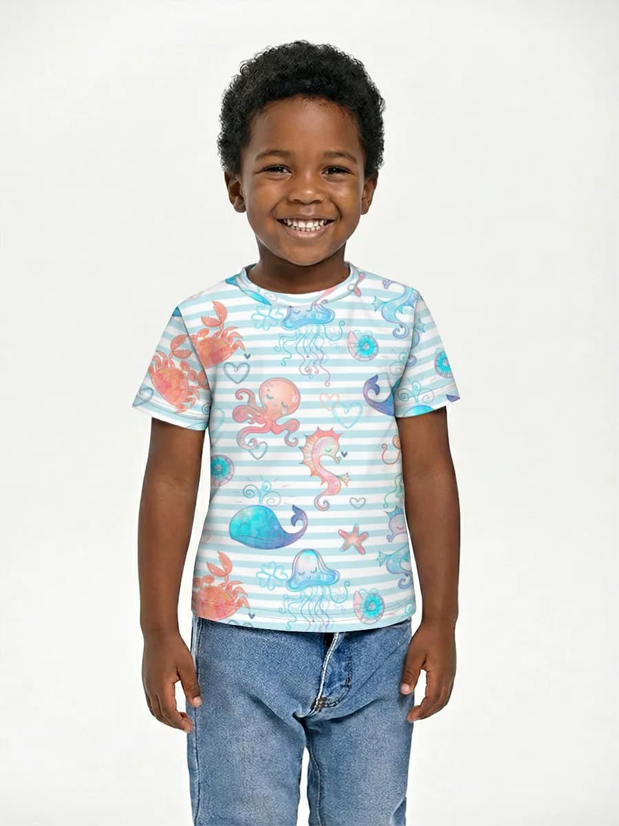 Children's cotton T-shirt (for boys. Copy)