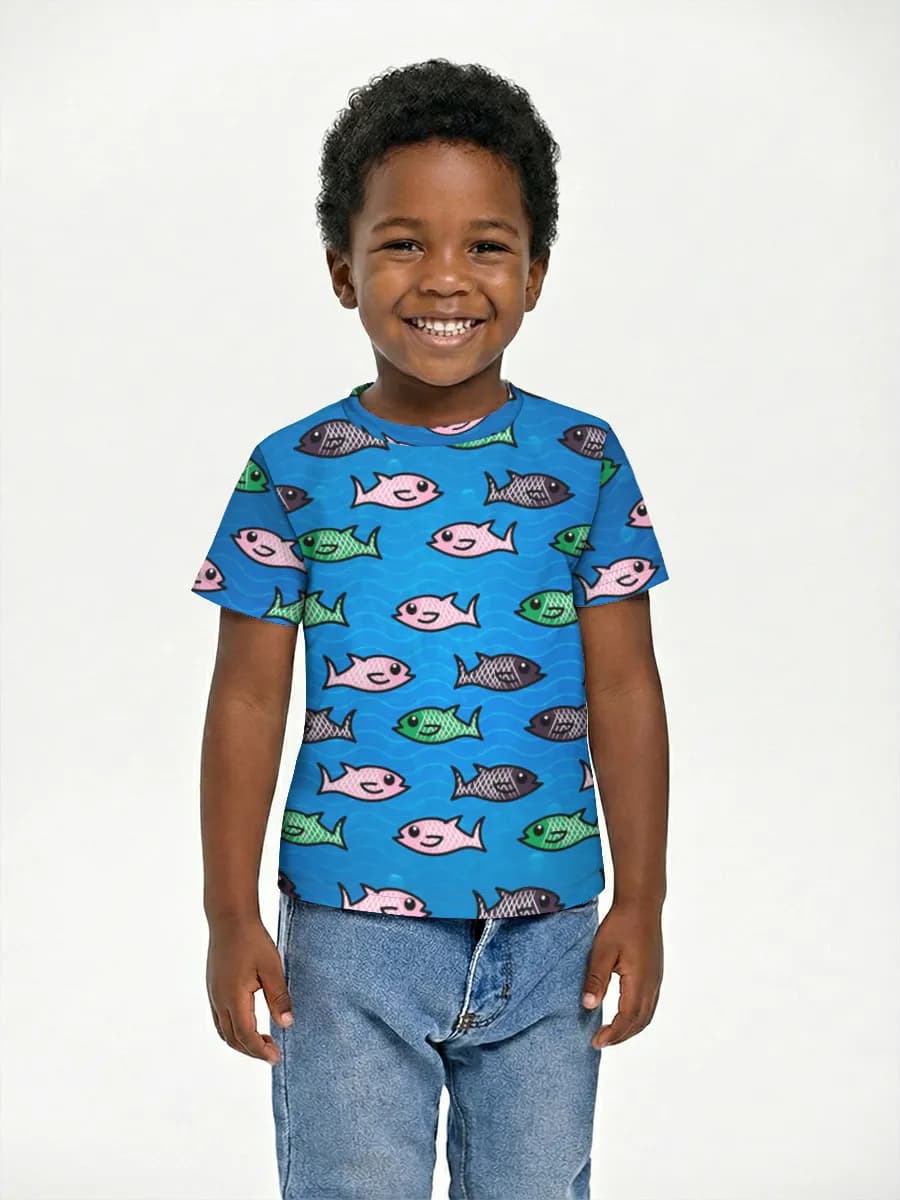 Children's cotton T-shirt (for boys. Copy)
