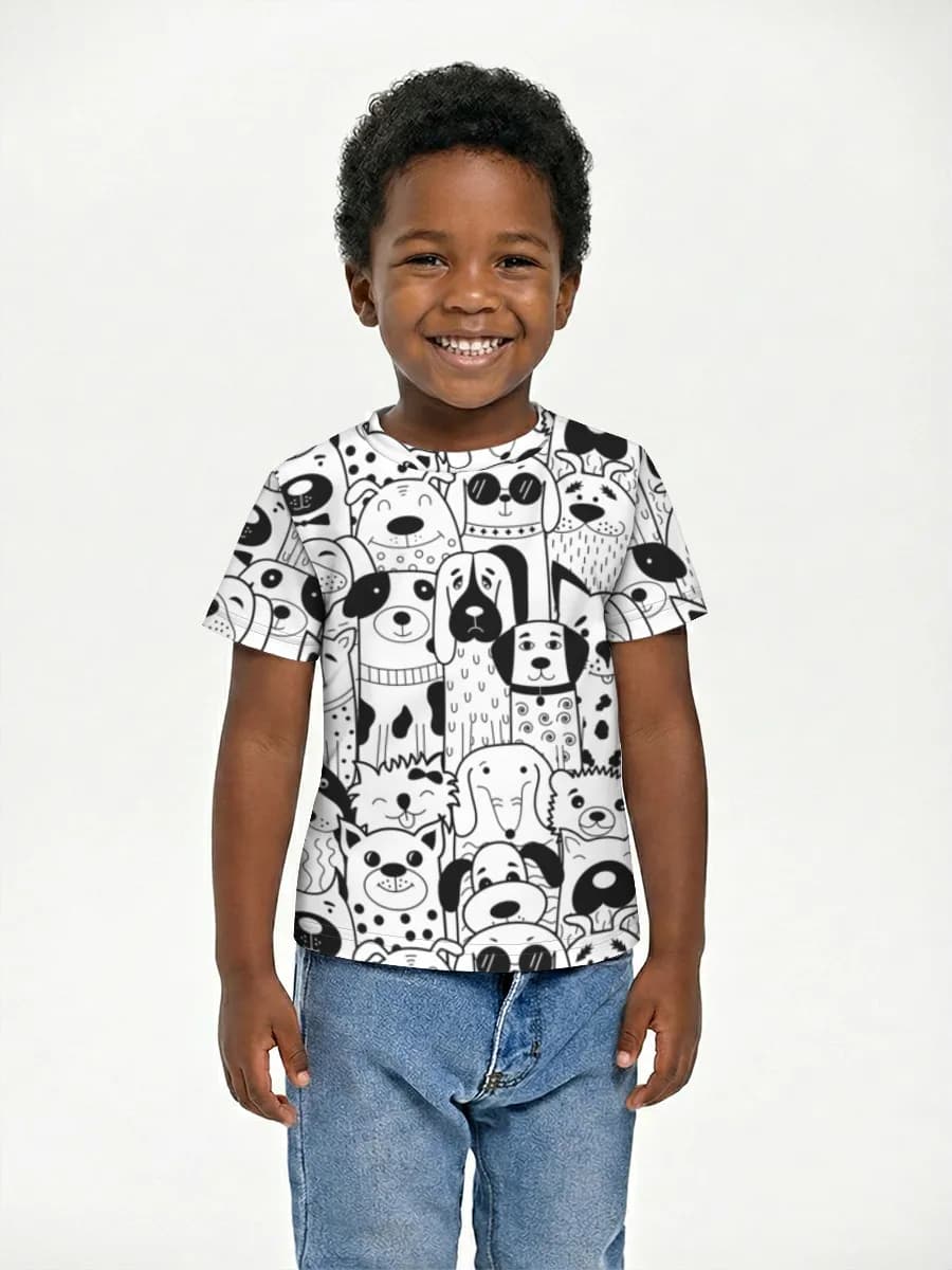 Children's cotton T-shirt (for boys. Copy)