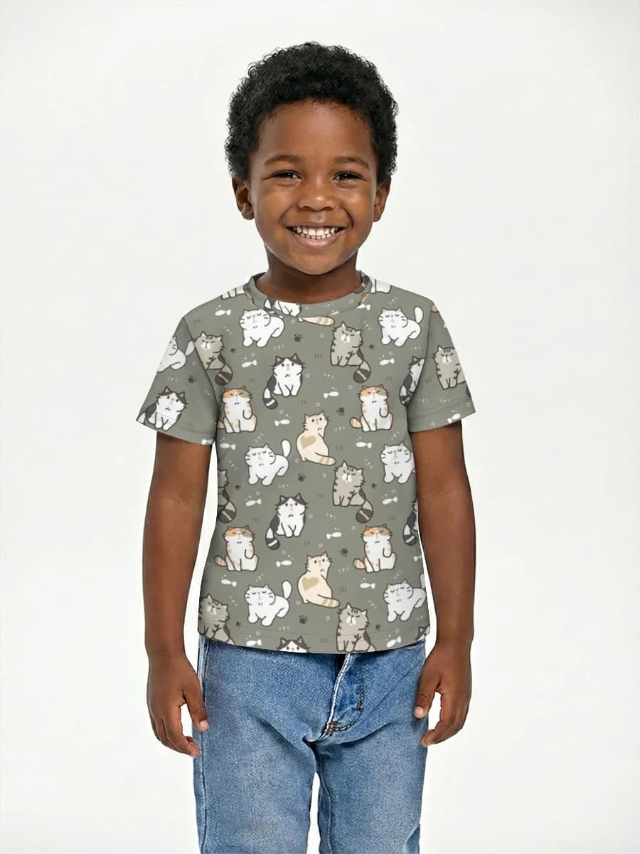 Children's cotton T-shirt (for boys. Copy)
