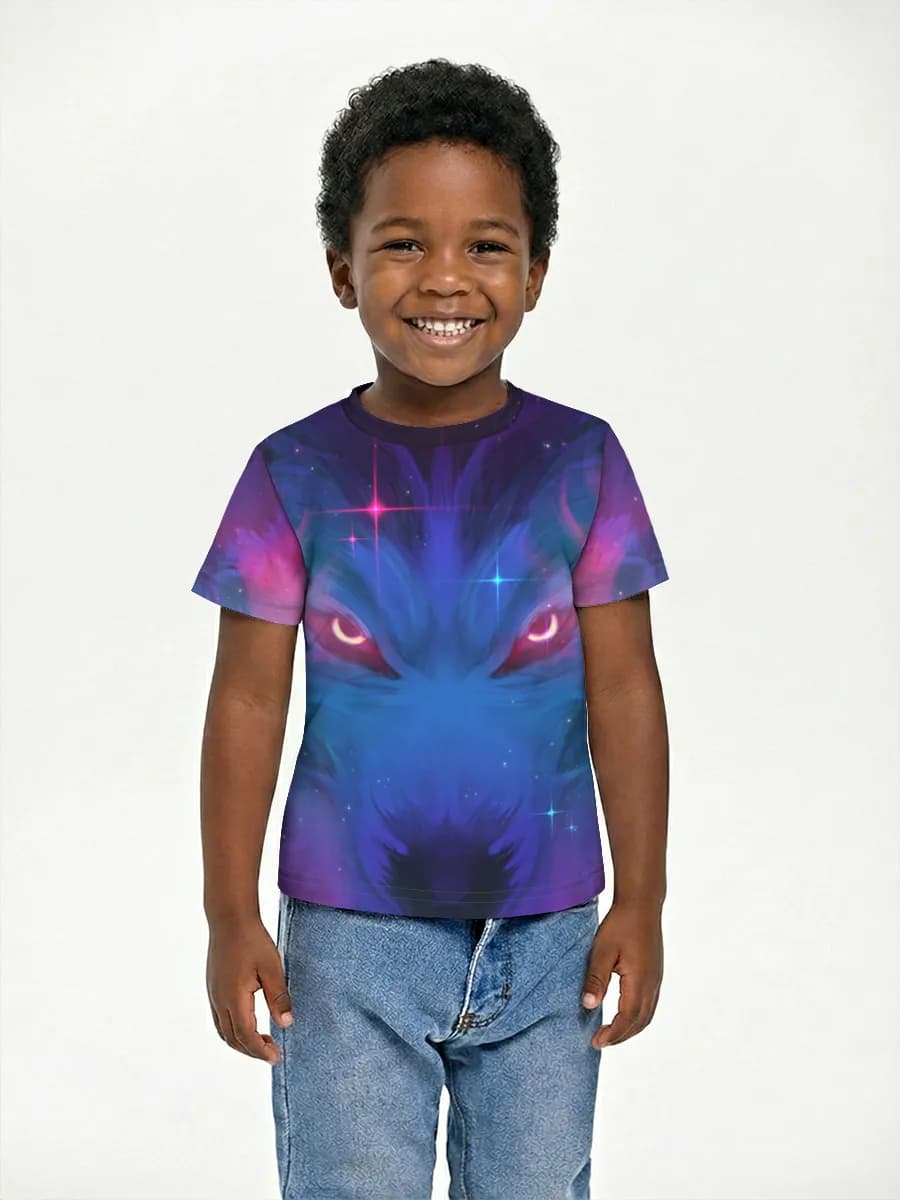 Cosmic Neon Wolf