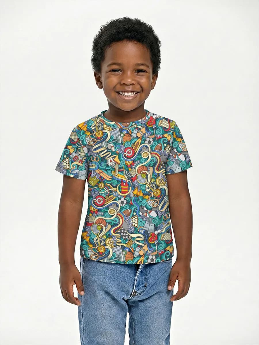 Children's cotton T-shirt (for boys. Copy)