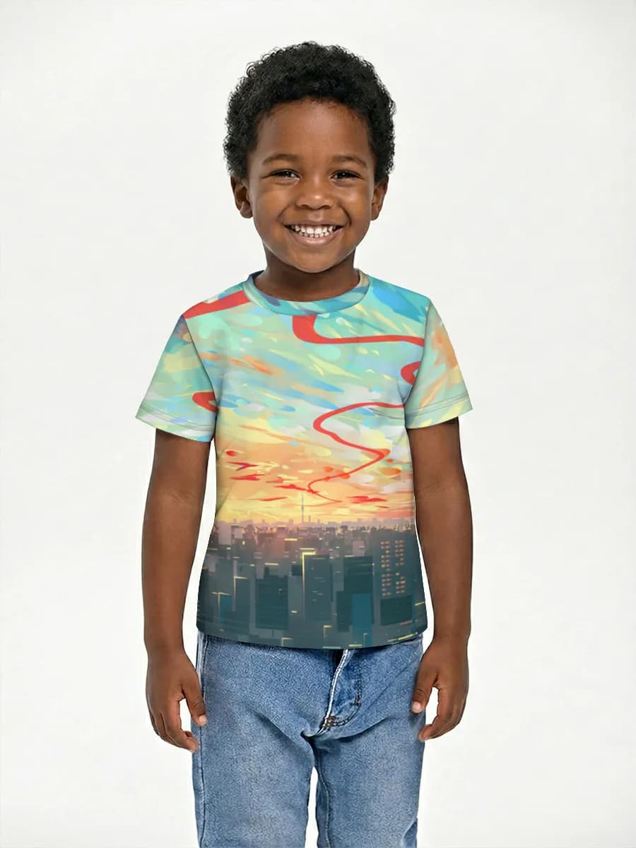 Children's cotton T-shirt (for boys. Copy)