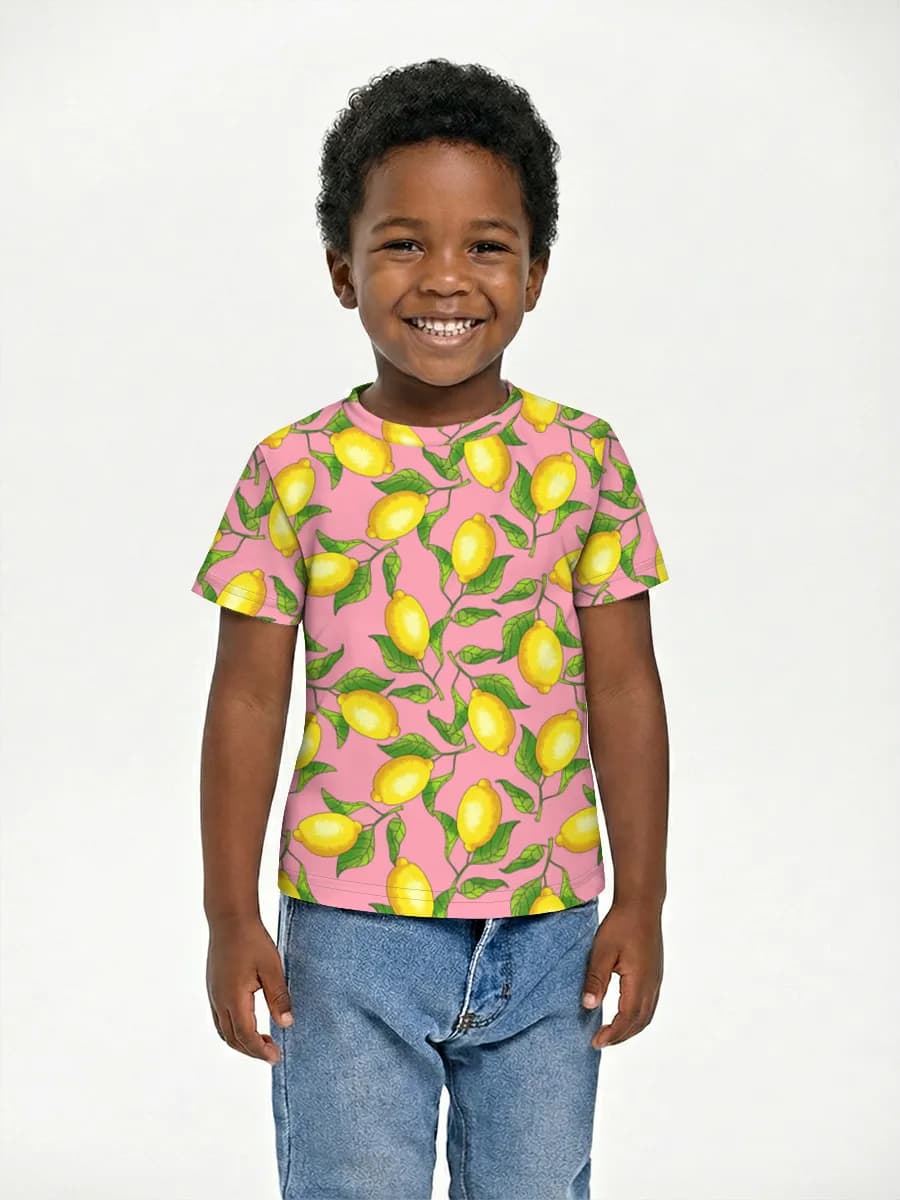 Pink Lemon Citrus Print