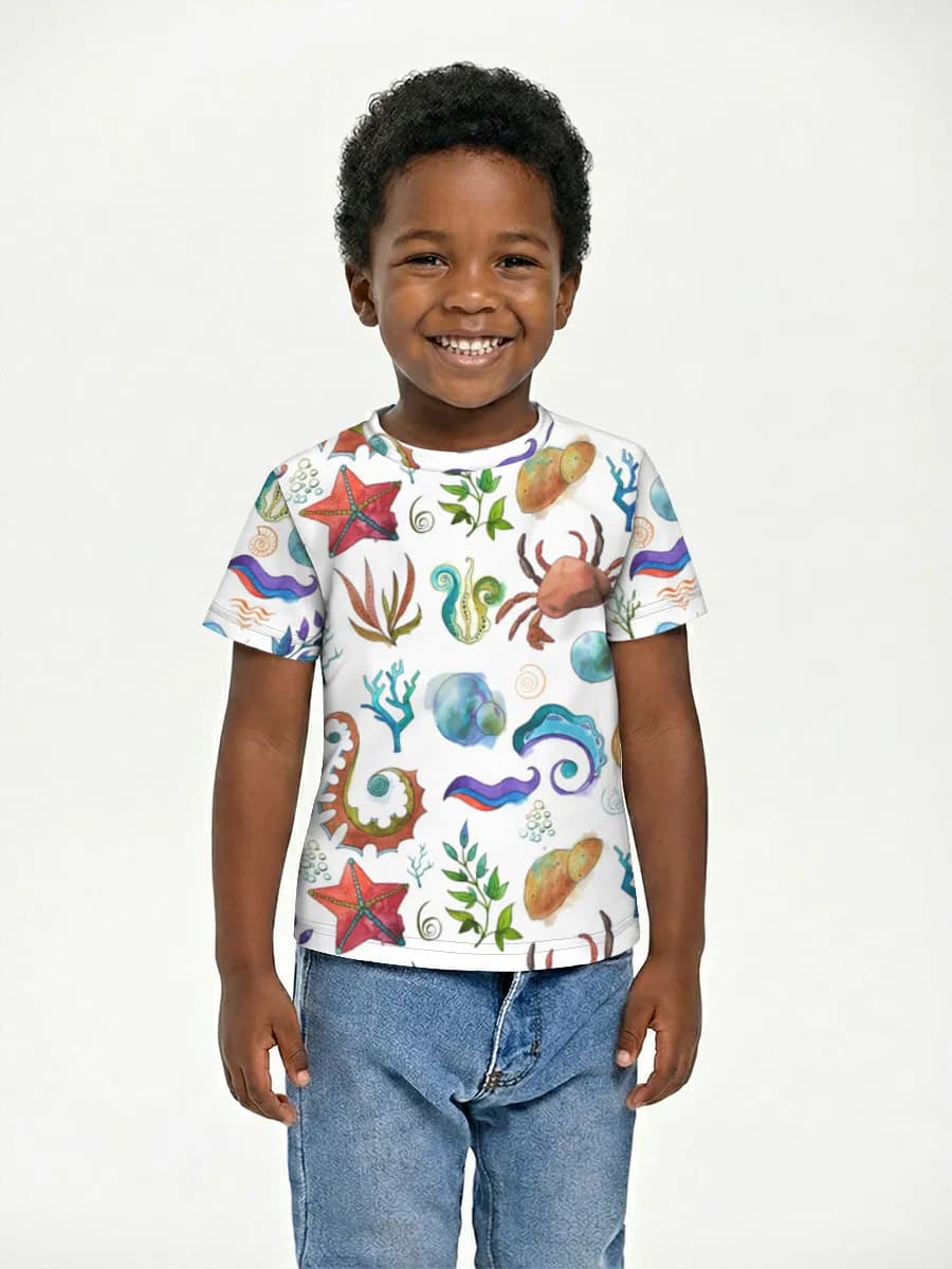 Children's cotton T-shirt (for boys. Copy)