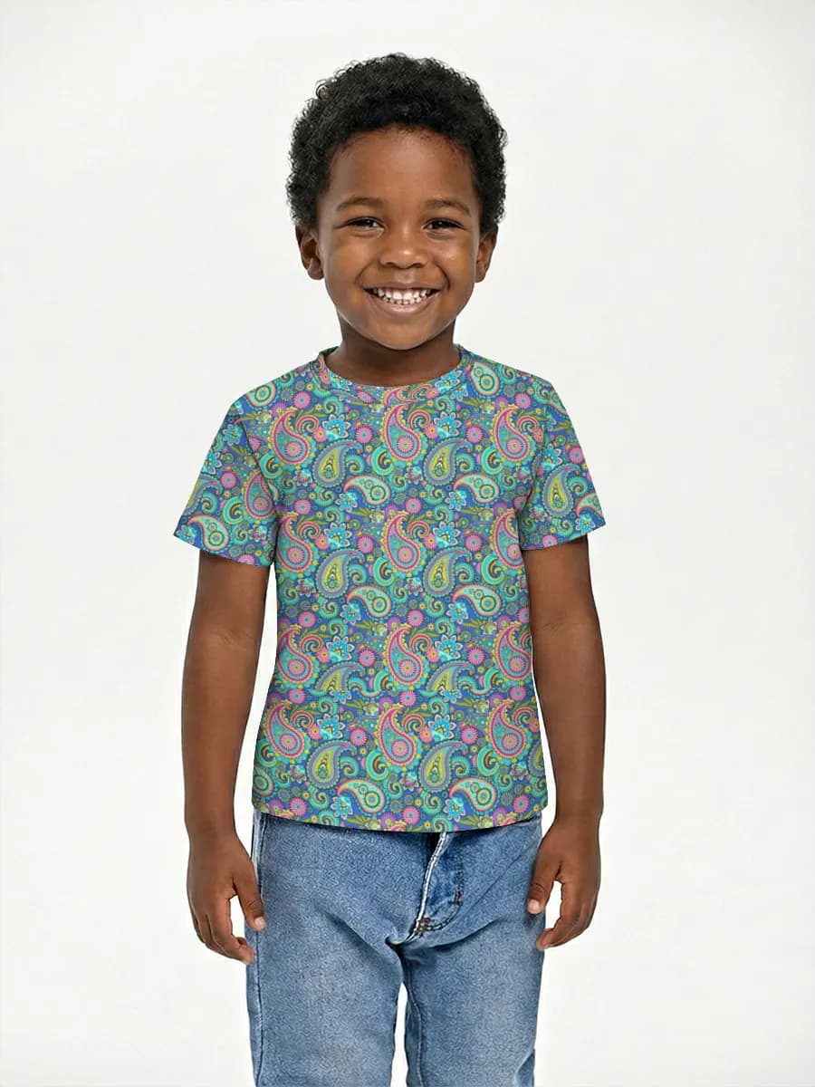 Vibrant Paisley Floral Print
