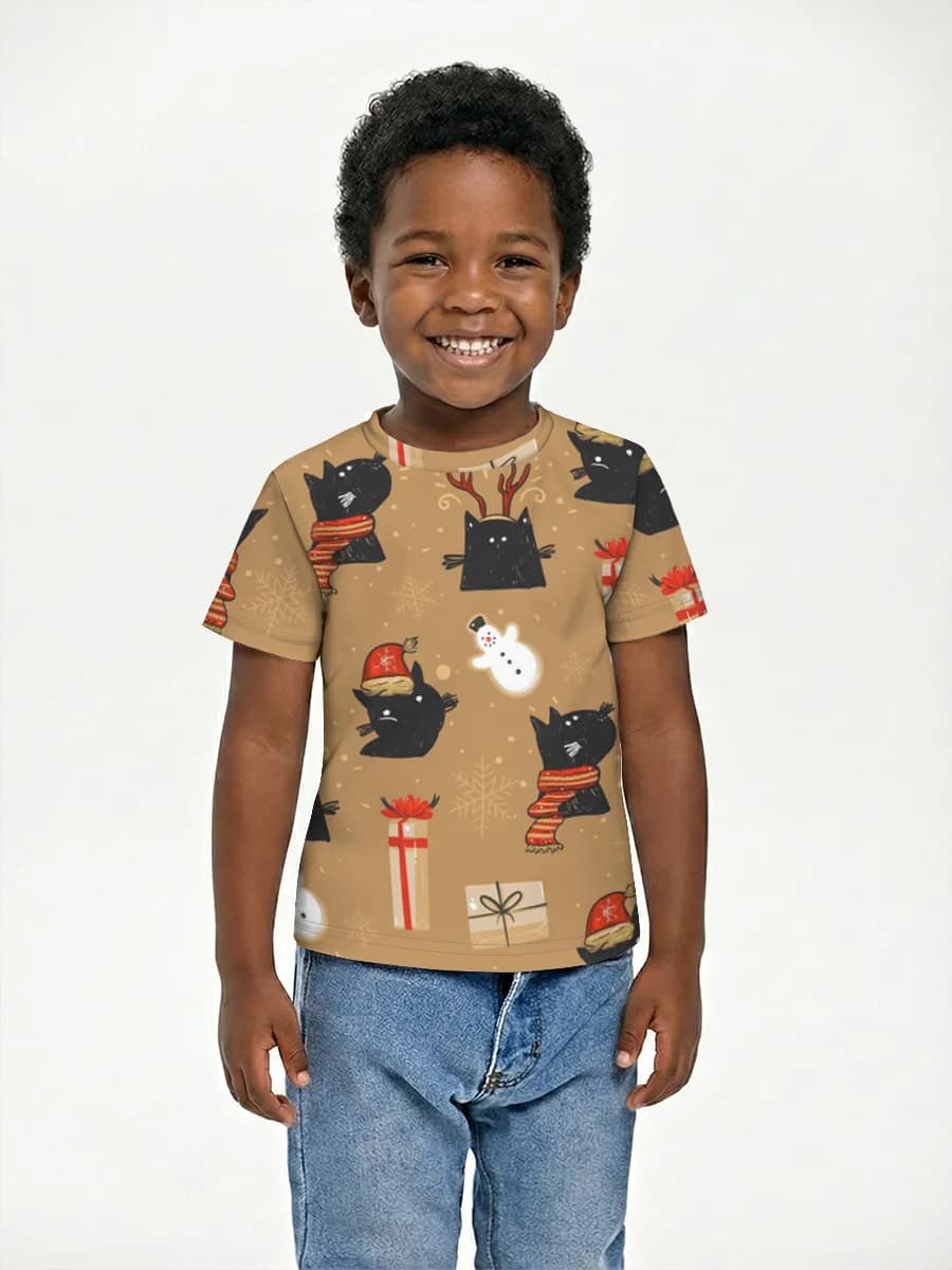 Children's cotton T-shirt (for boys. Copy)