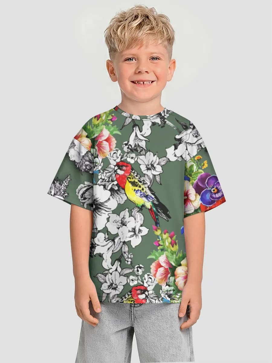 Colorful Birds And Blooms