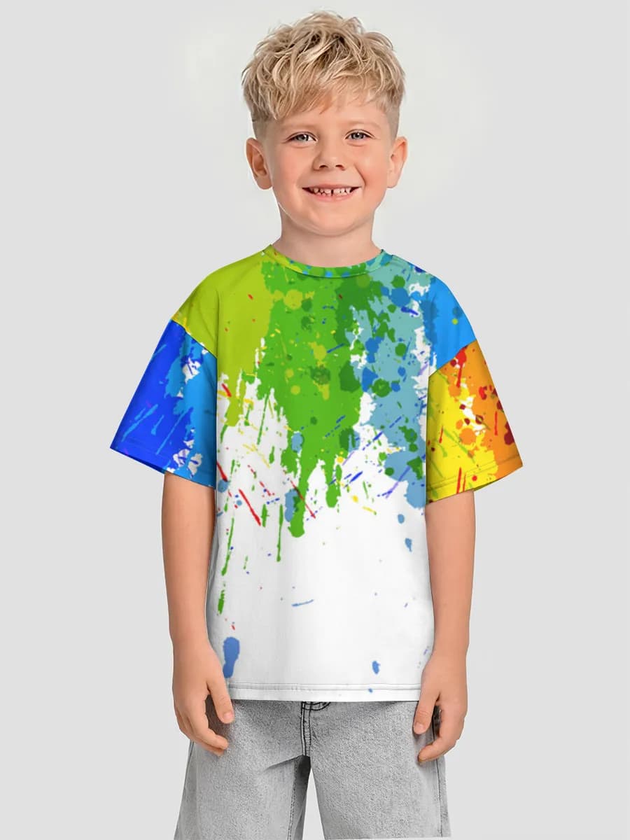 Rainbow Paint Splatter