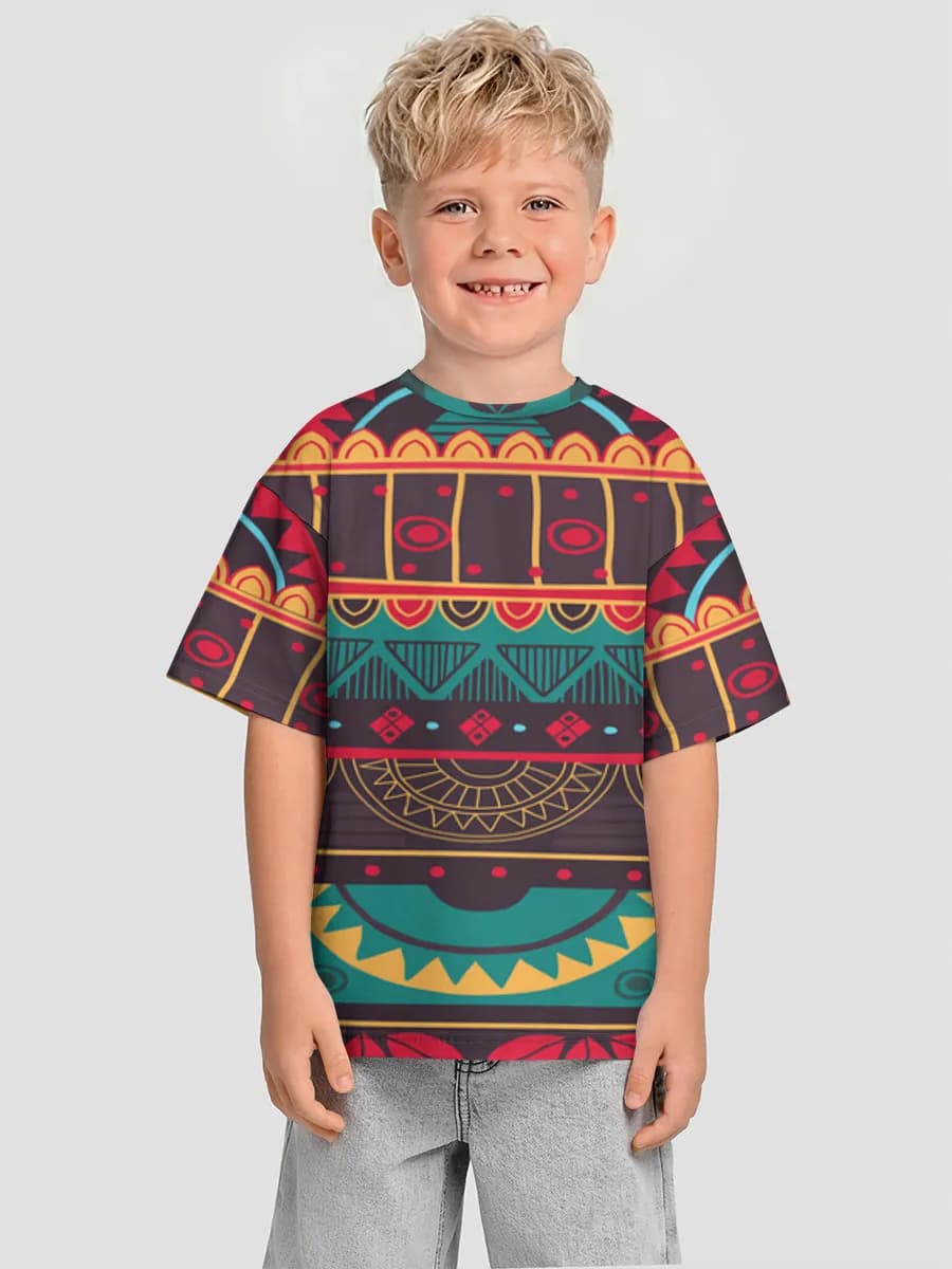 Boho Tribal Geometric Stripes