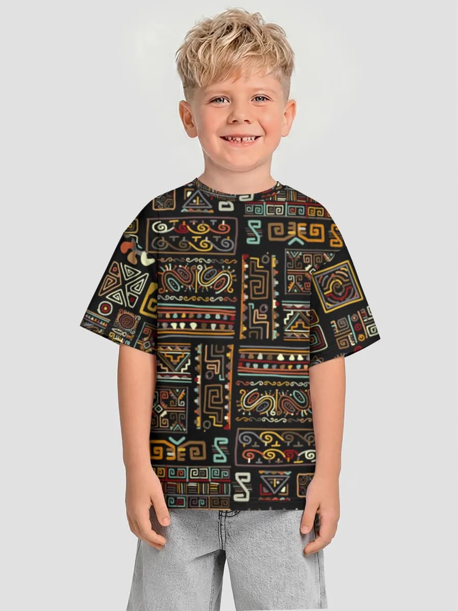 Aztec Tribal Geometric Motifs
