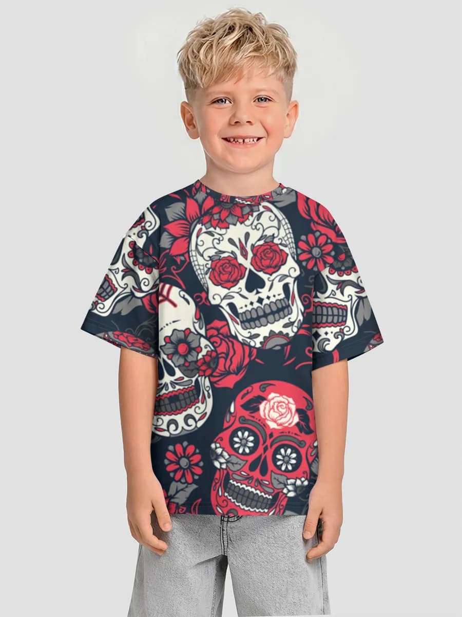 Floral Sugar Skull Collage