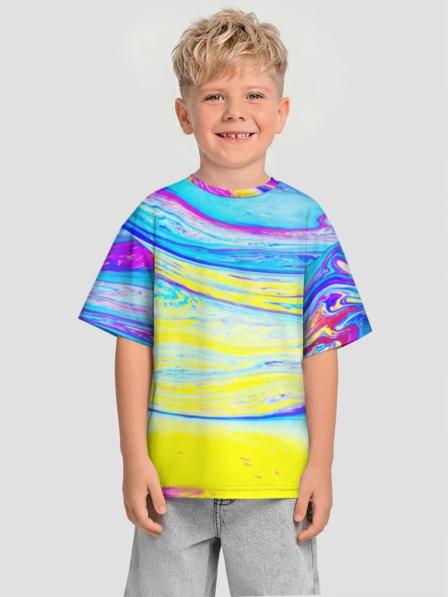 Neon Marble Swirl