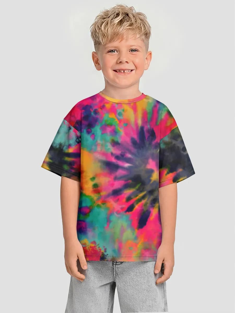 Neon Tie Dye Blooms