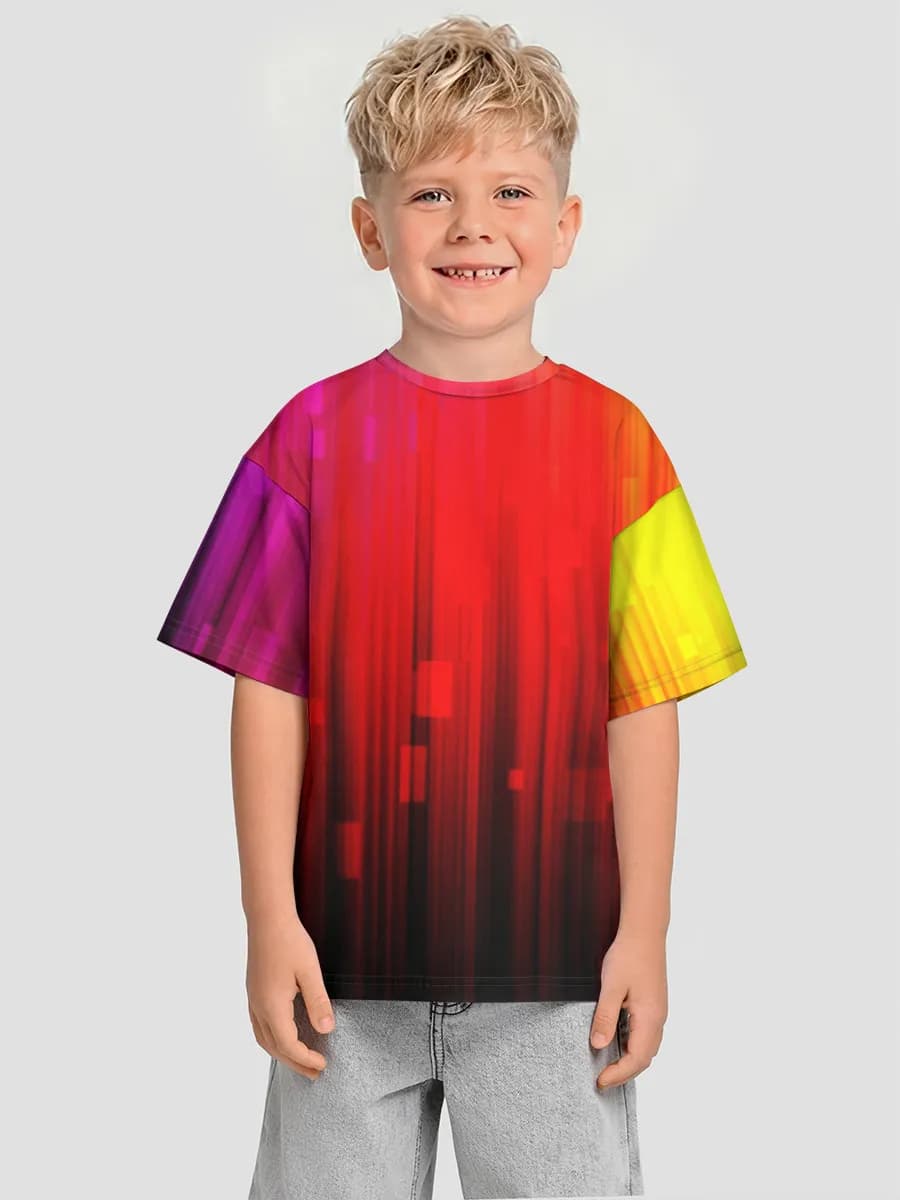 Neon Rainbow Light Beams