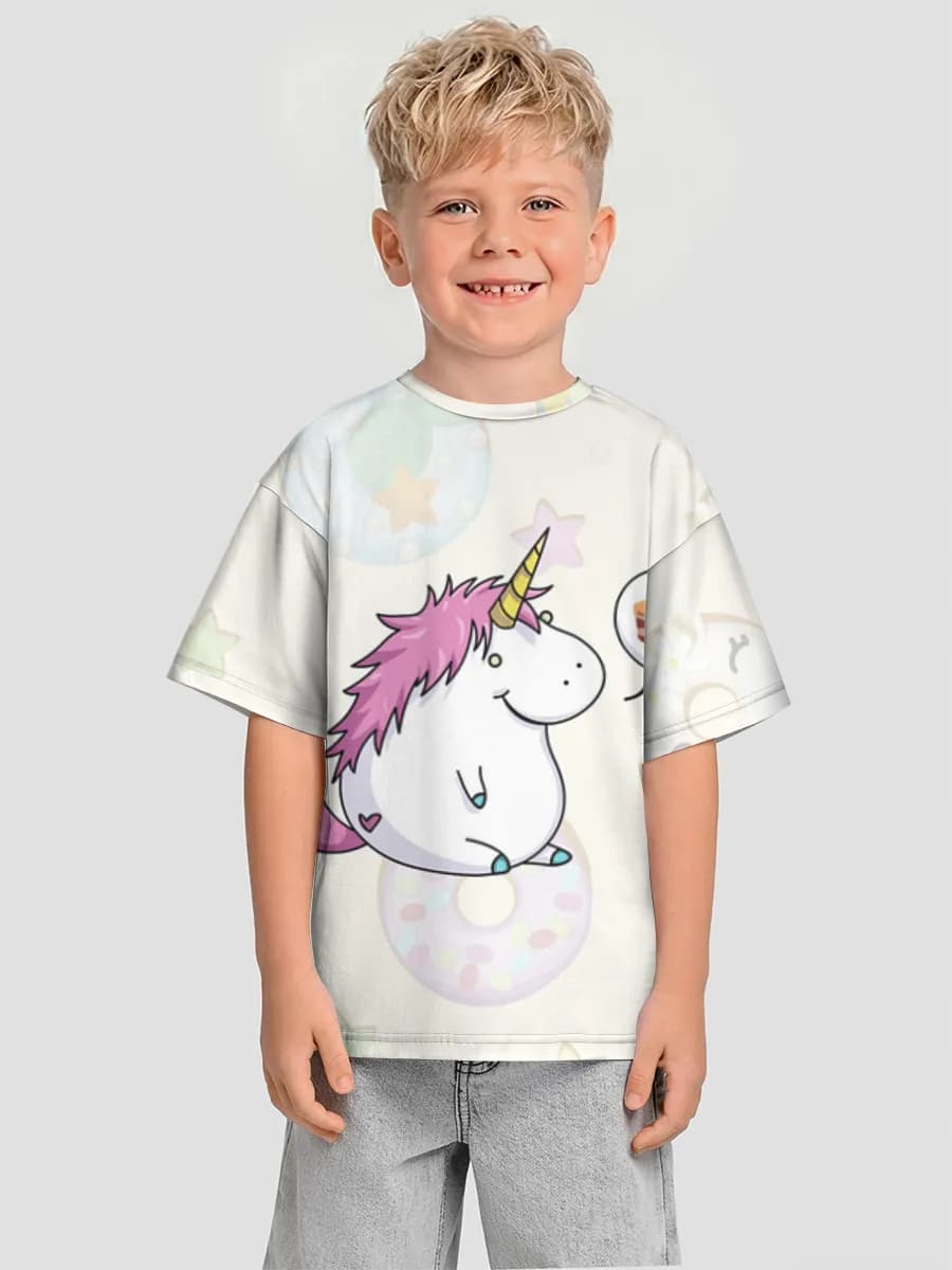 Kawaii Unicorn Loves Cake