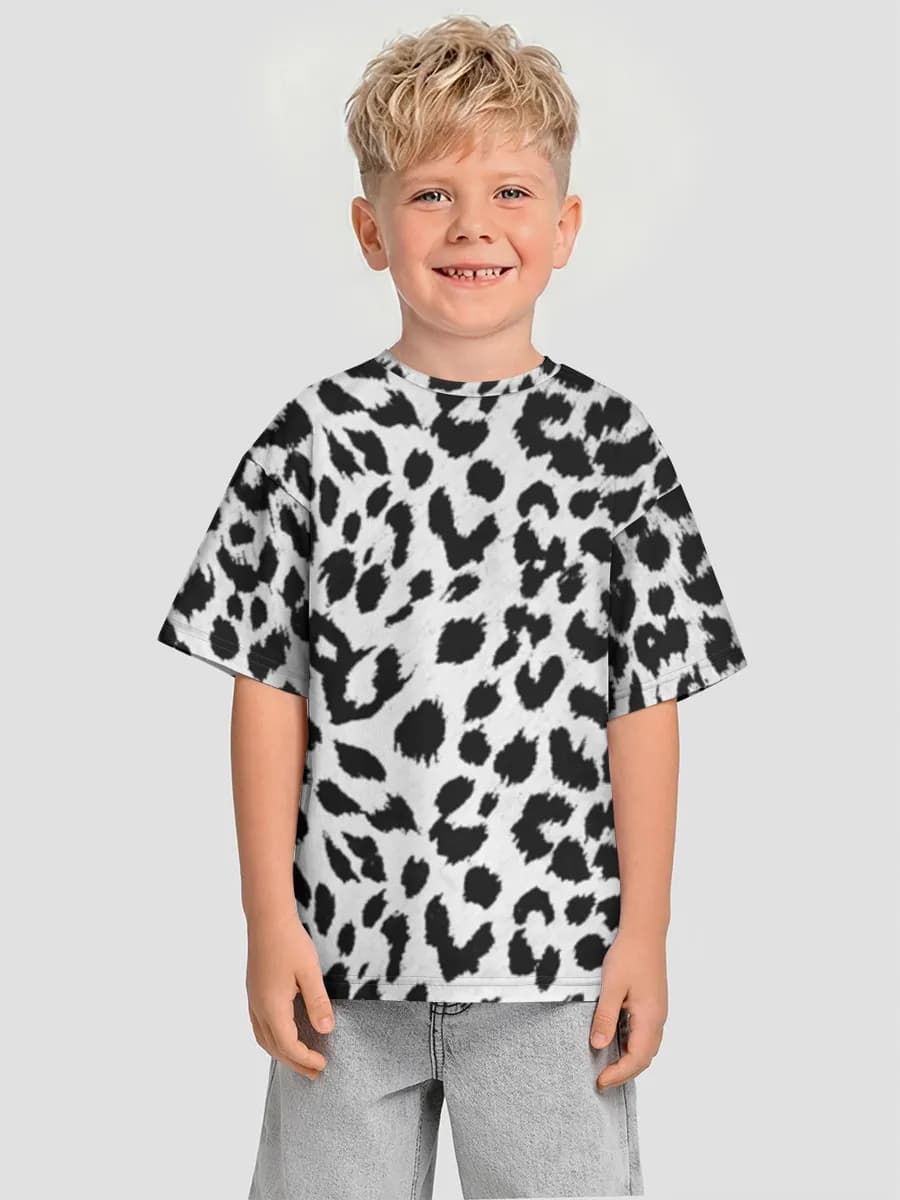 Black And White Leopard Print