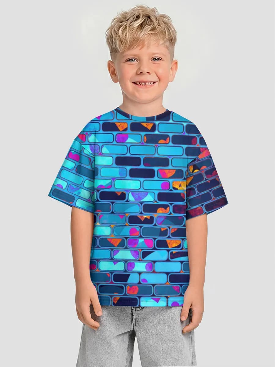 Neon Heart Brick Wall