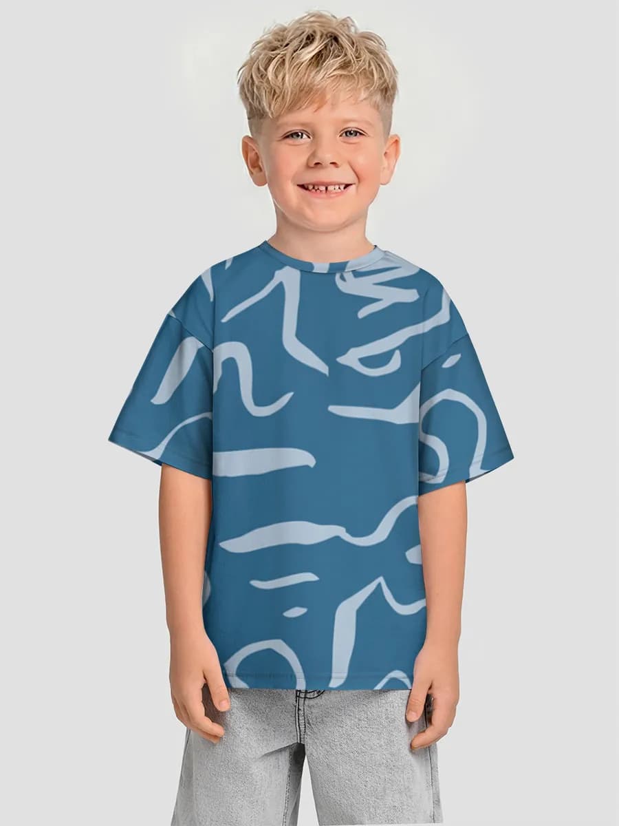 Blue Squiggle Waves