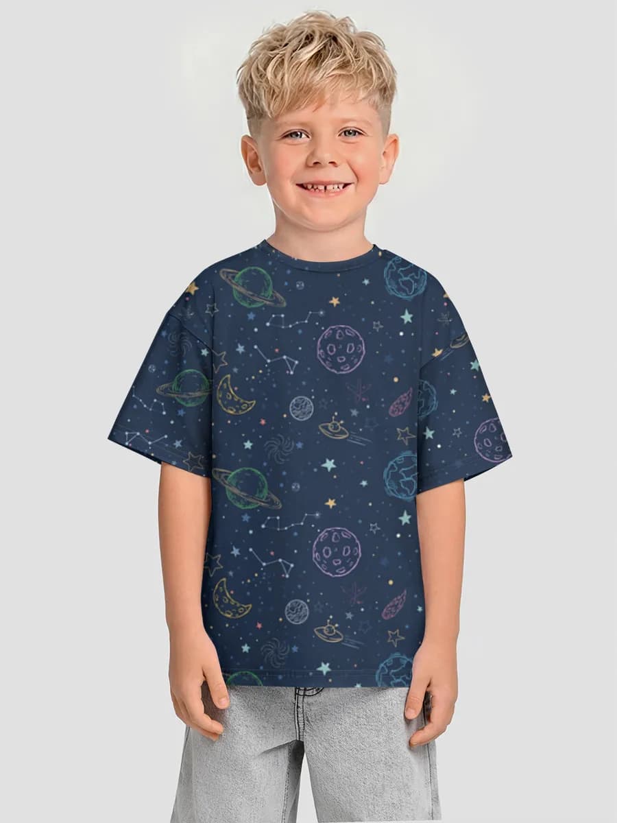 Cosmic Doodle Night Sky