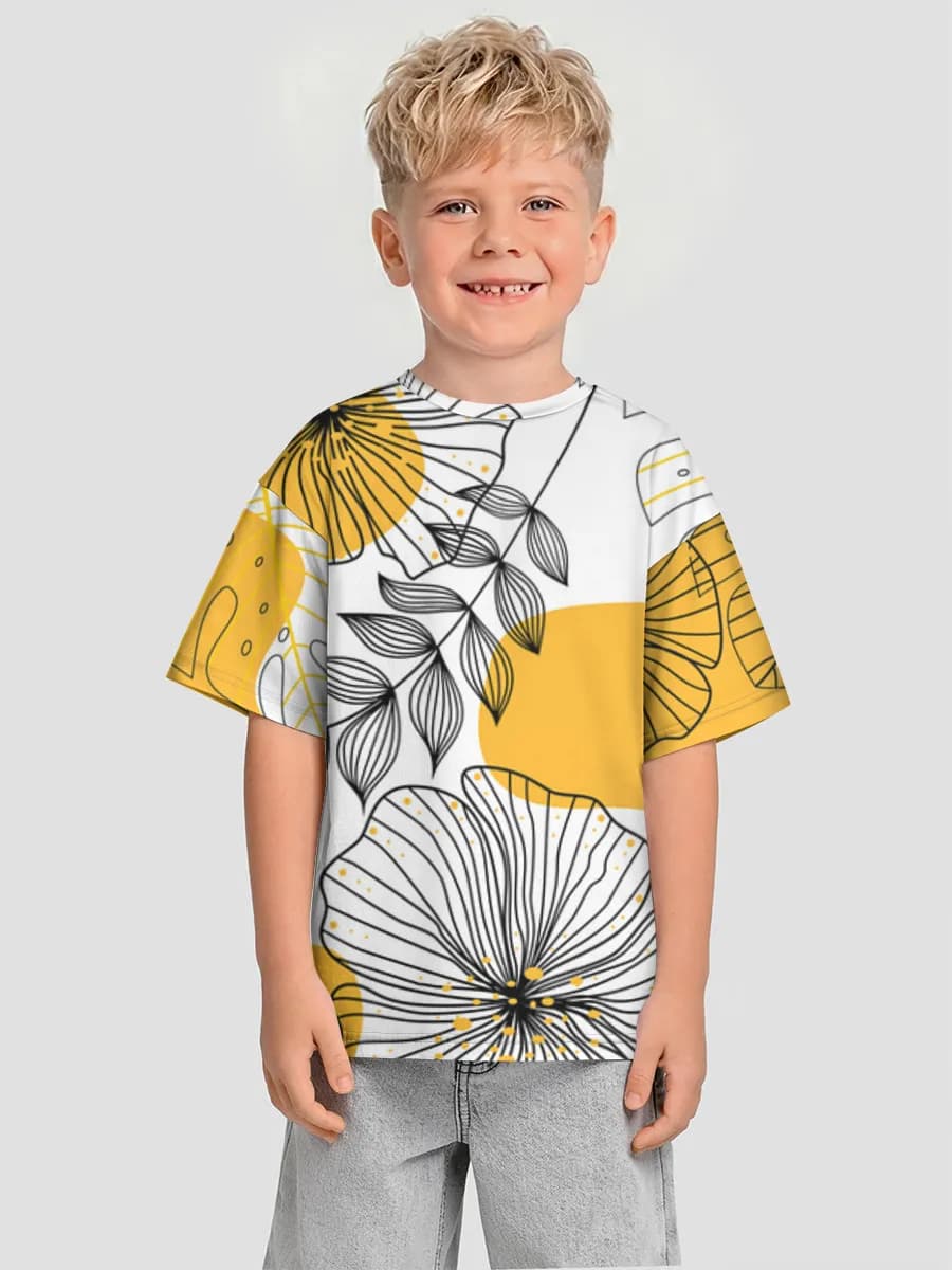 Abstract Monstera Line Art