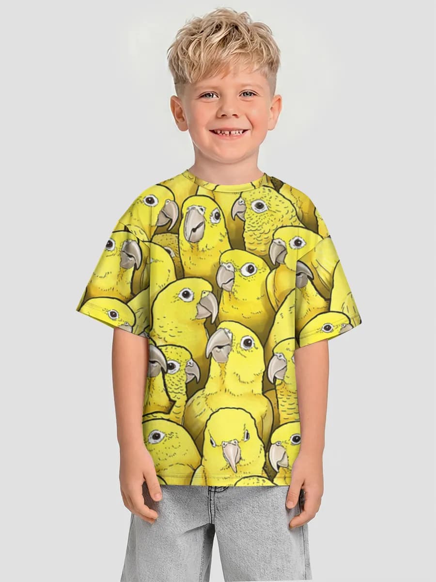 Yellow Parakeet Crowd