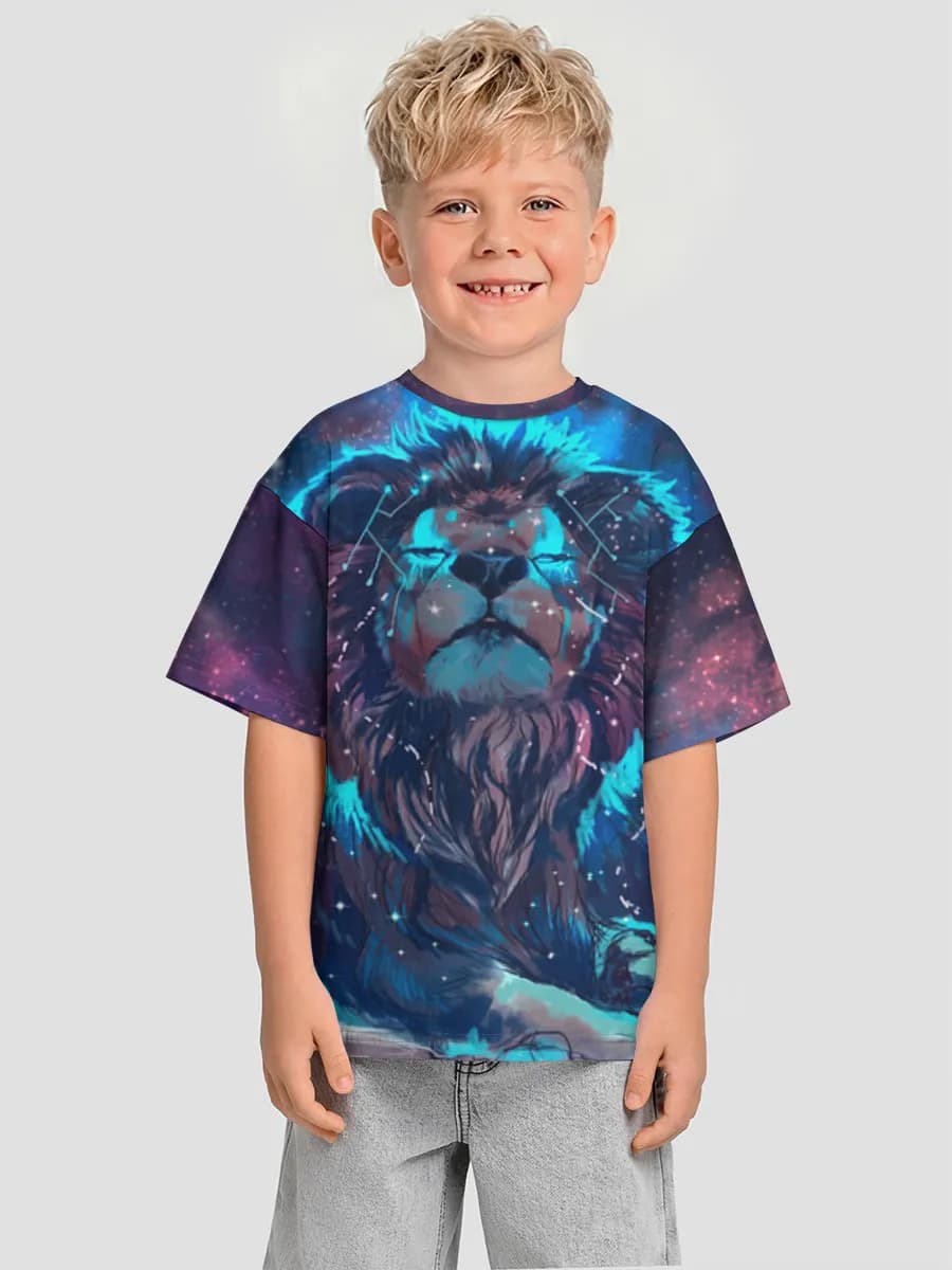 Cosmic Neon Lion
