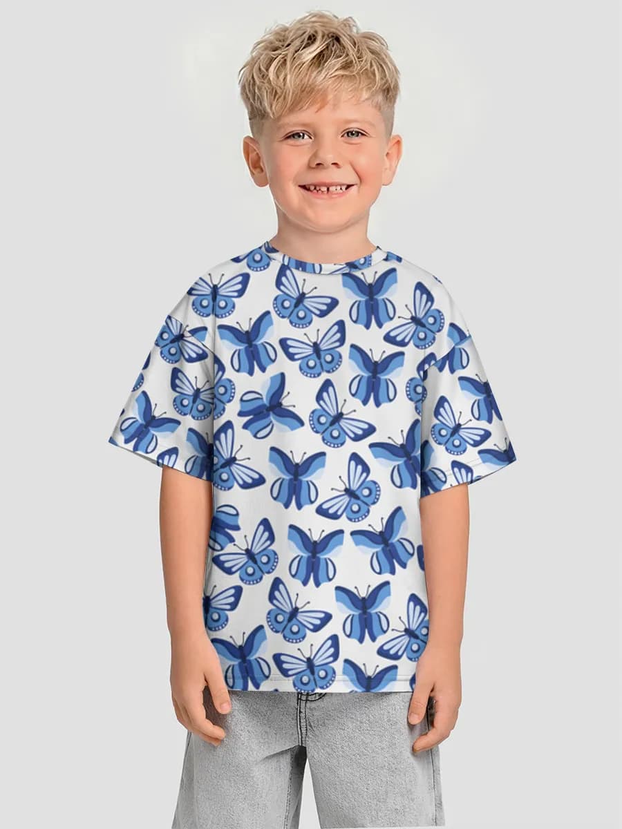 Blue Butterfly Swarm