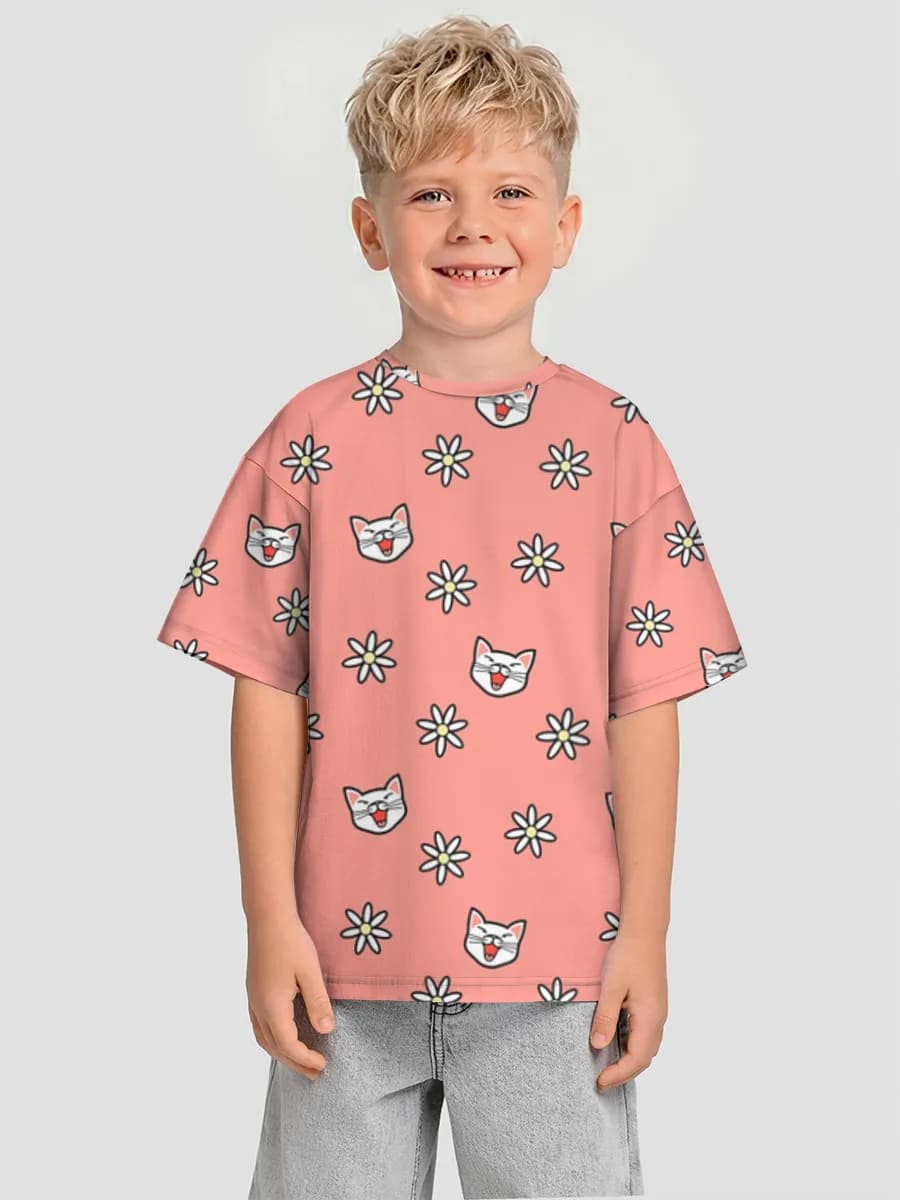 Kawaii Cats And Daisies