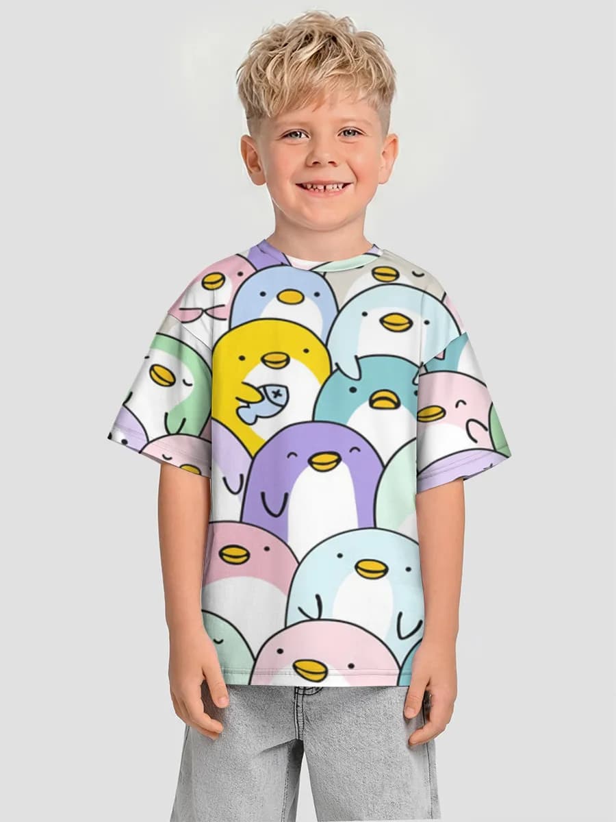 Pastel Penguin Crowd