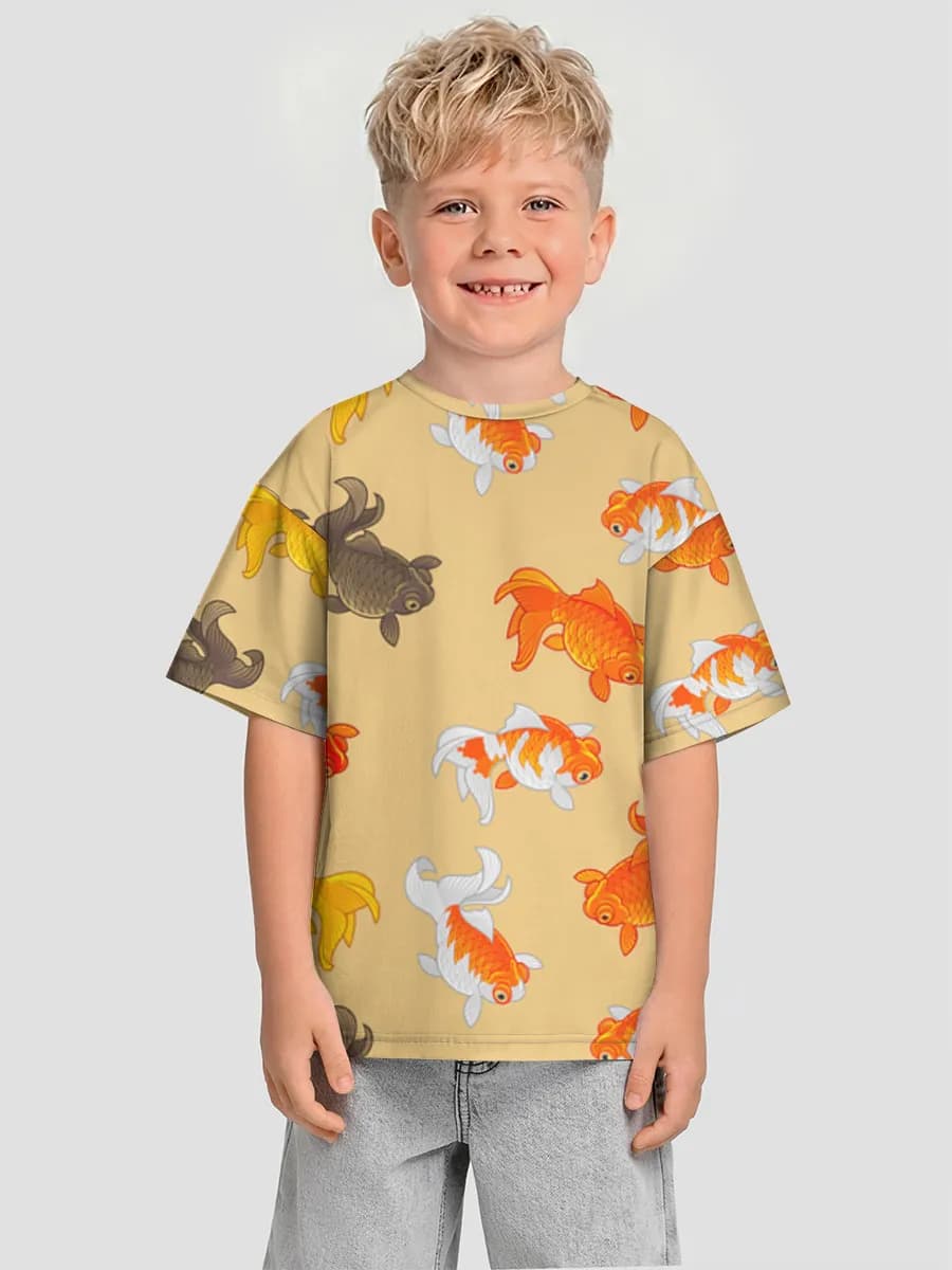 Colorful Koi Fish Swim