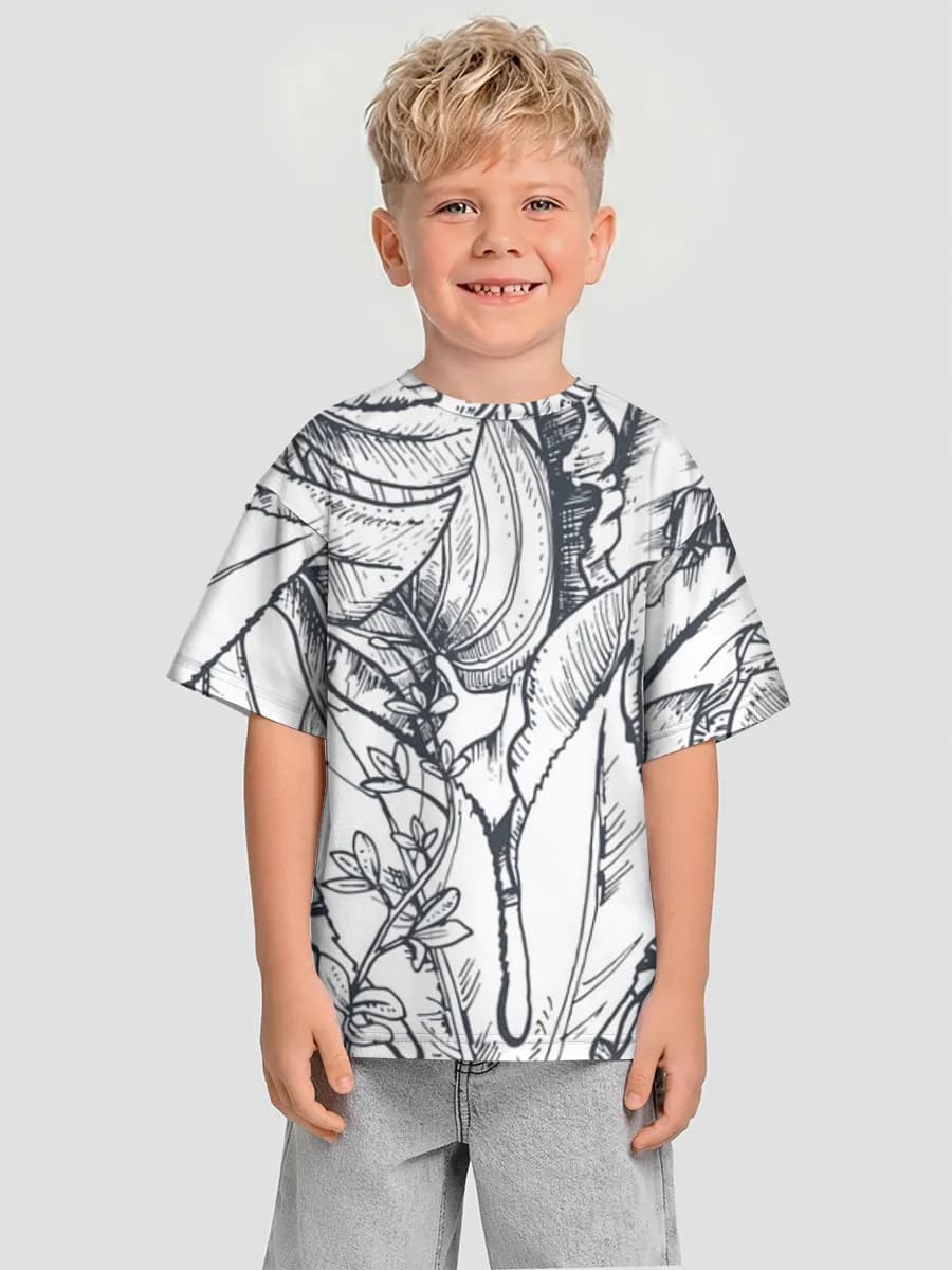 Tropical Botanical Line Art