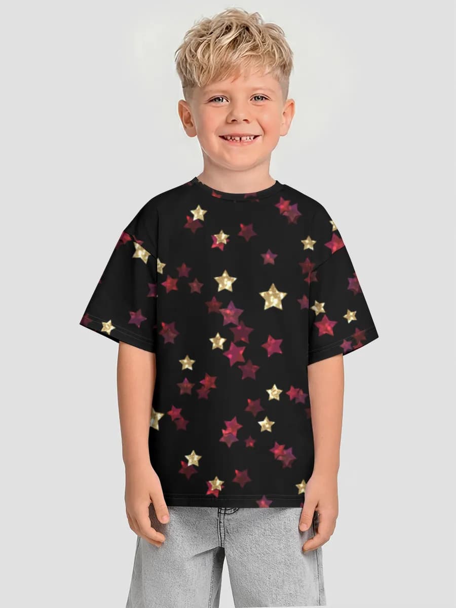 Glitter Stars On Black