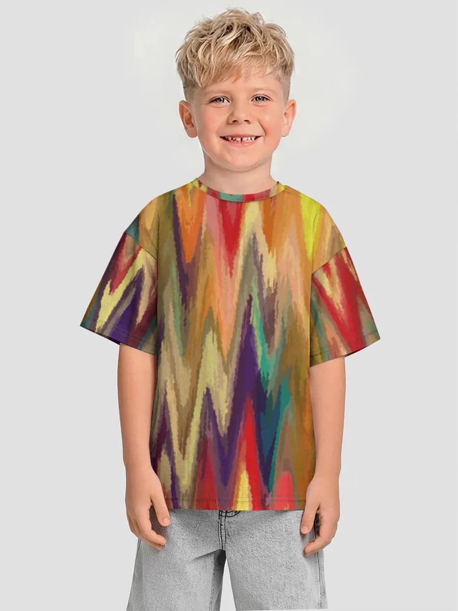 Colorful Zigzag Chevron Waves