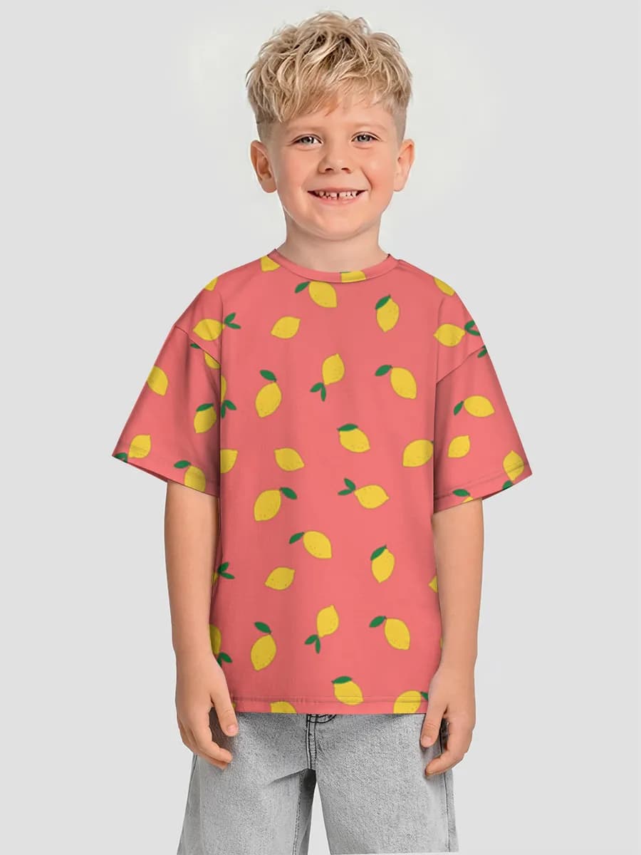 Cute Lemons On Coral