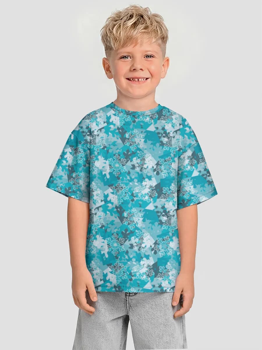 Arctic Blue Camo Snowflakes