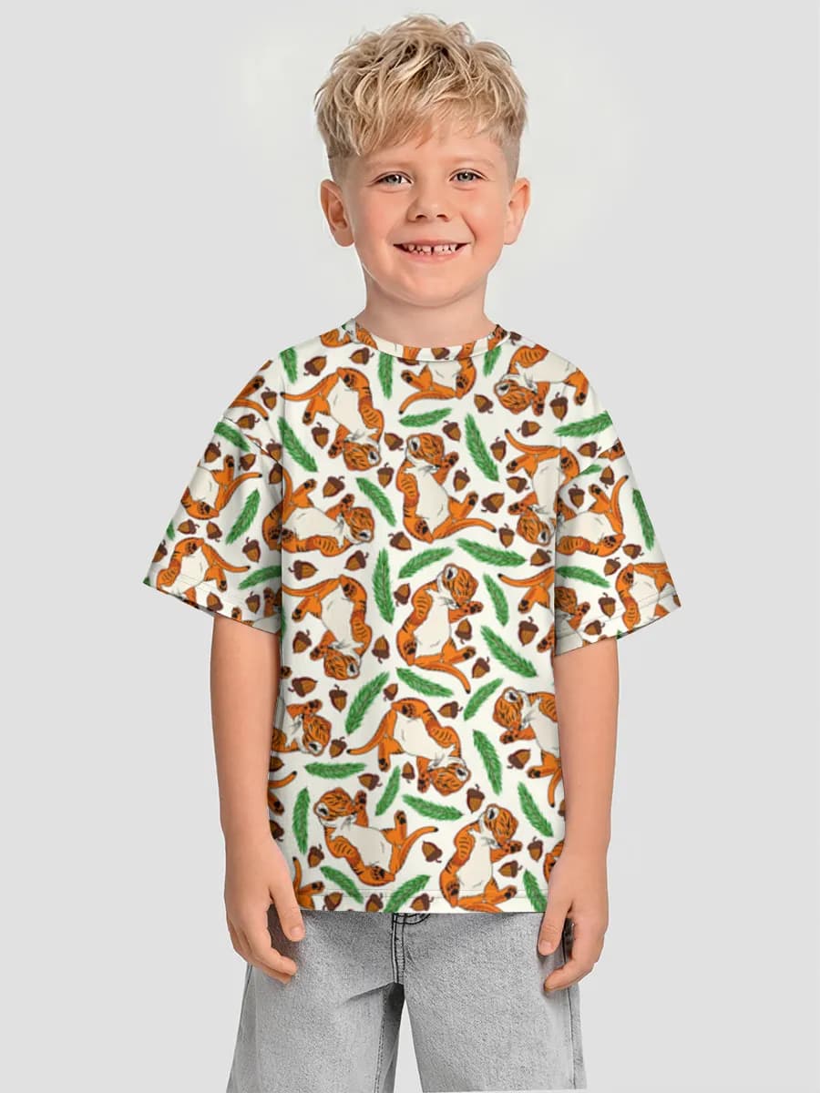 Playful Tigers And Acorns