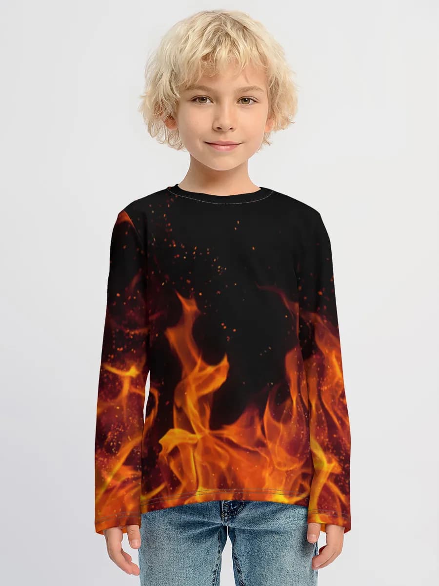 Children's cotton long sleeve shirt