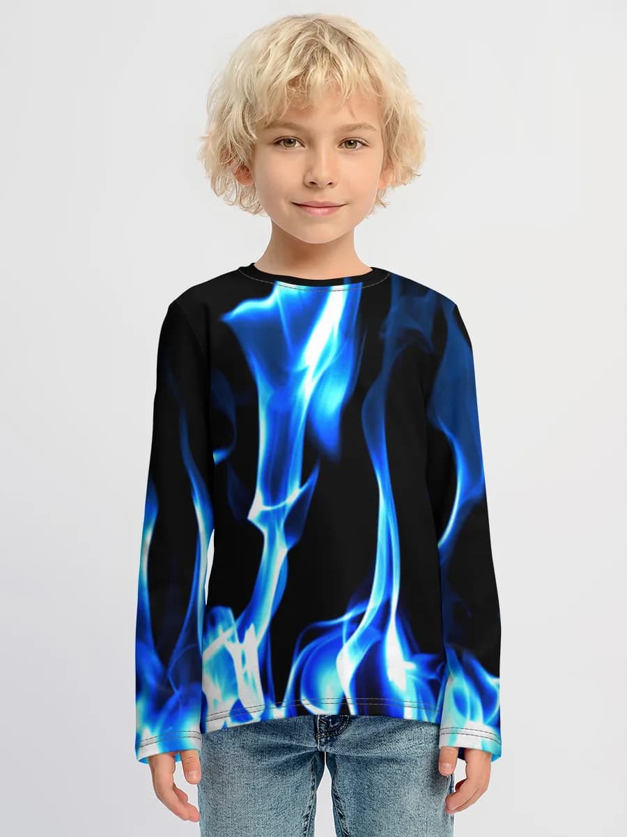 Children's cotton long sleeve shirt