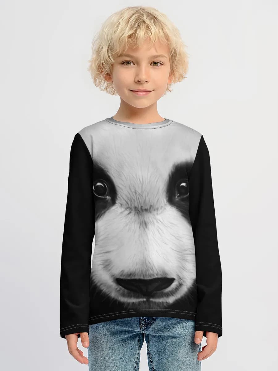 Children's cotton long sleeve shirt
