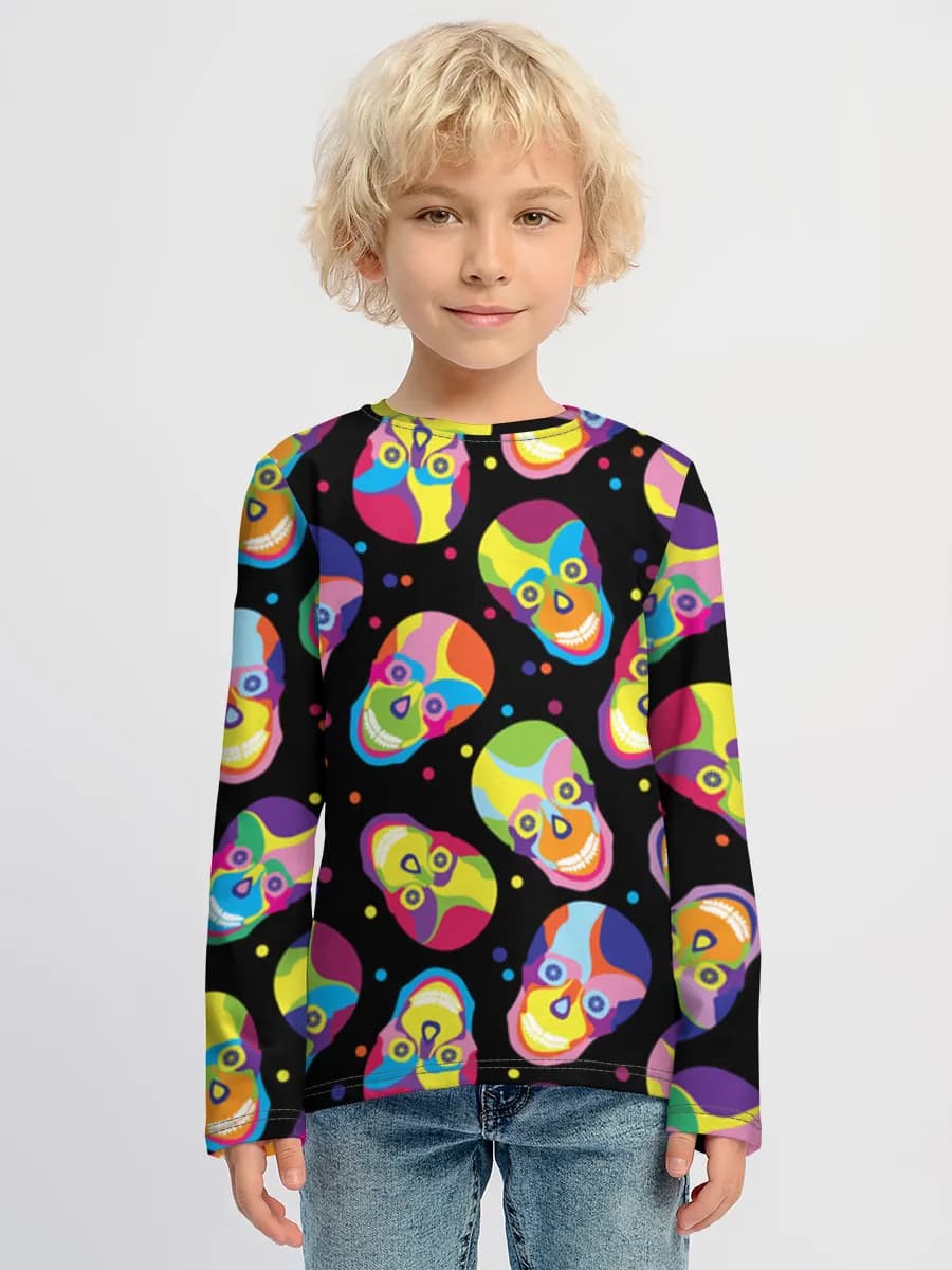 Children's cotton long sleeve shirt