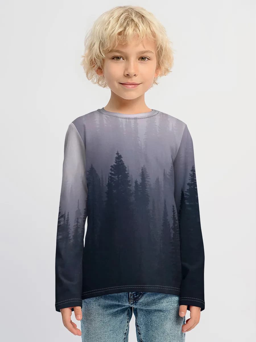 Children's cotton long sleeve shirt