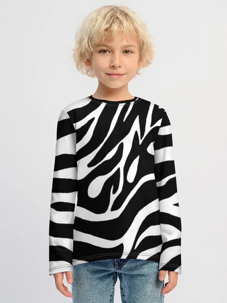 Children's cotton long sleeve shirt