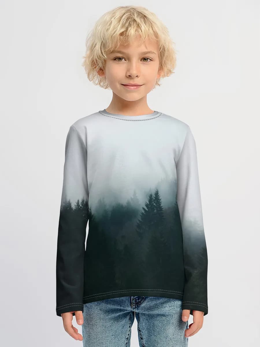 Children's cotton long sleeve shirt