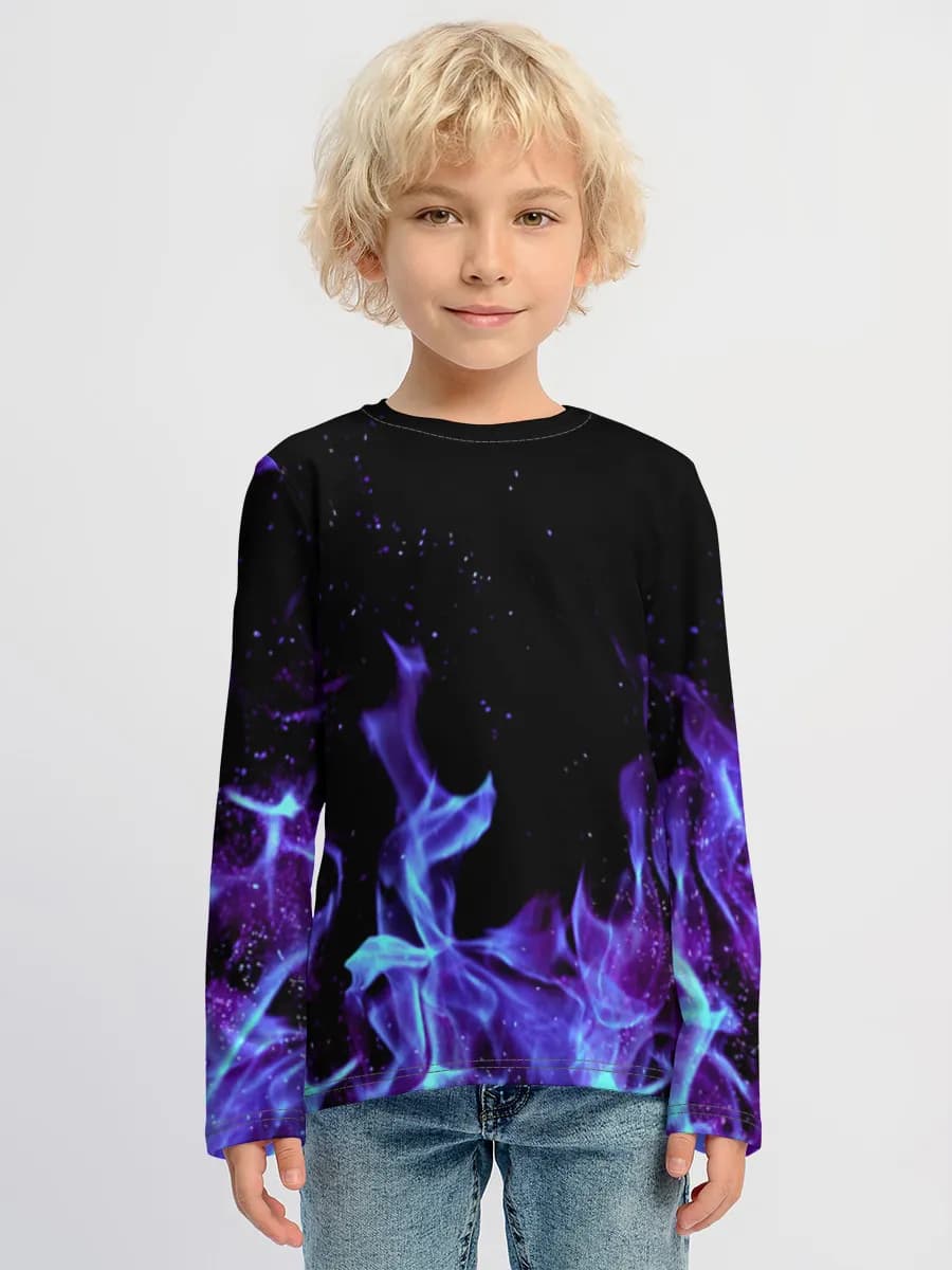 Children's cotton long sleeve shirt