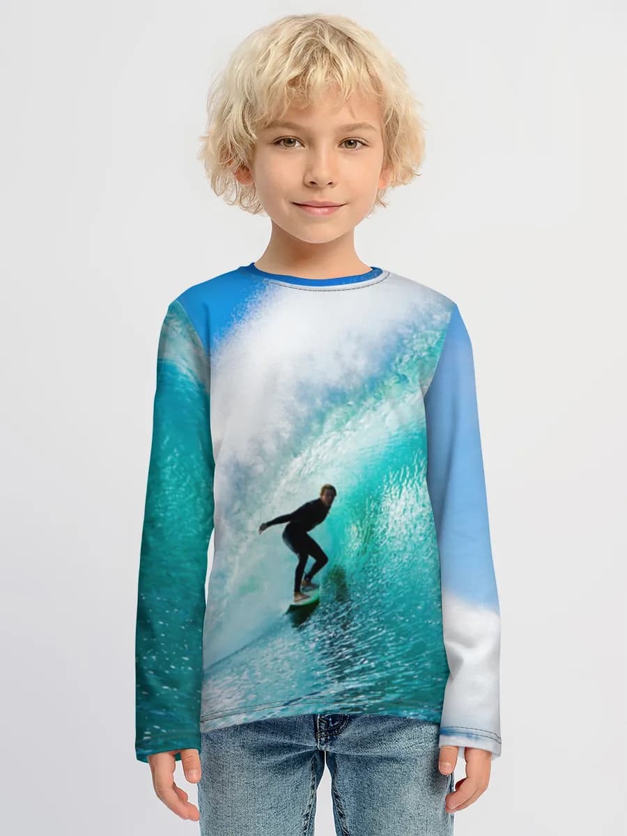 Children's cotton long sleeve shirt