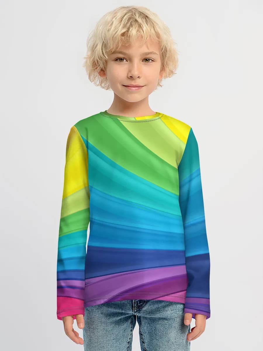 Children's cotton long sleeve shirt
