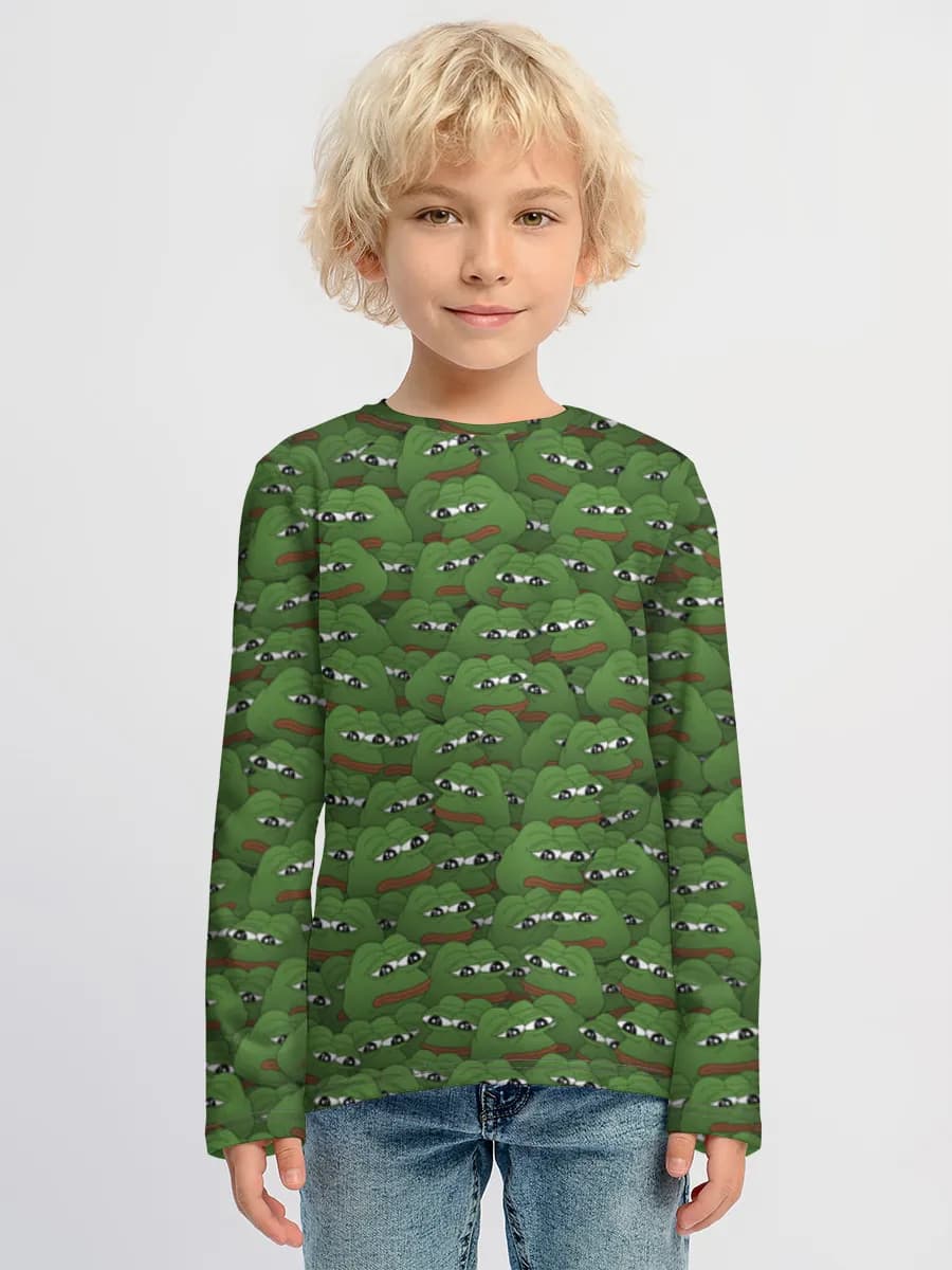 Children's cotton long sleeve shirt